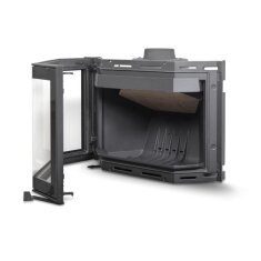 Kamineinsatz Guss Dovre Ph&ouml;nix 1 f&uuml;r T2000 - 9 kW - Schwarz lackiert