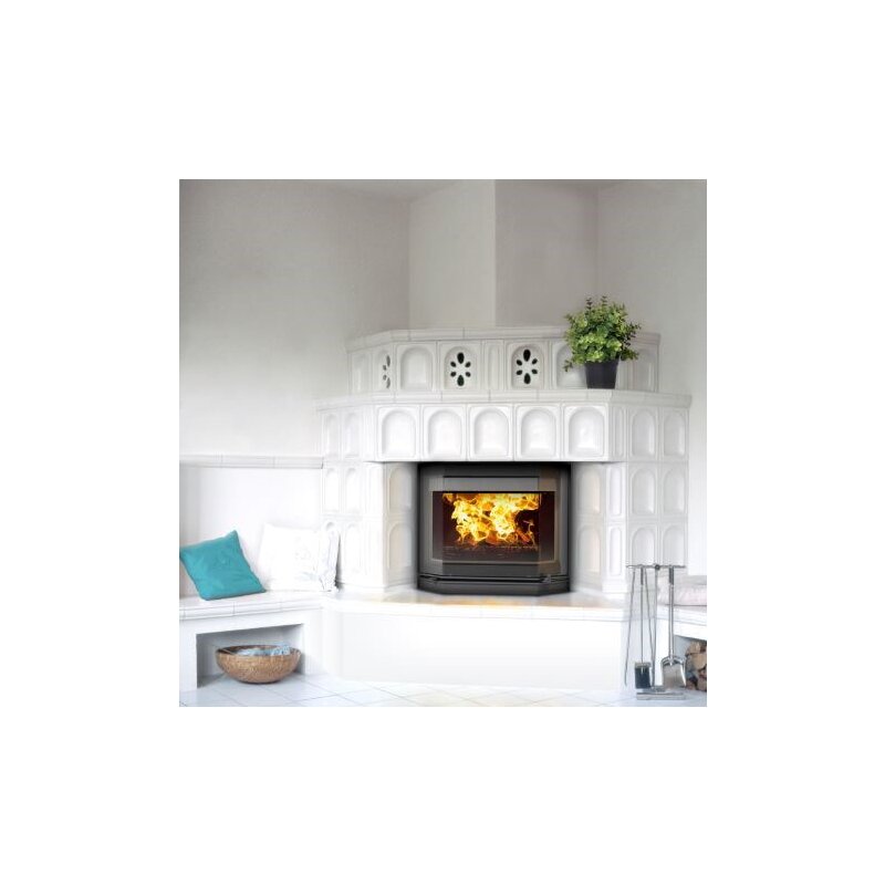 Kamineinsatz Guss Dovre Phönix 2 für T2000S - 9 kW - Schwarz lackiert