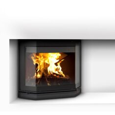 Kamineinsatz Guss Dovre Ph&ouml;nix 2 f&uuml;r T2000S - 9 kW - Schwarz lackiert