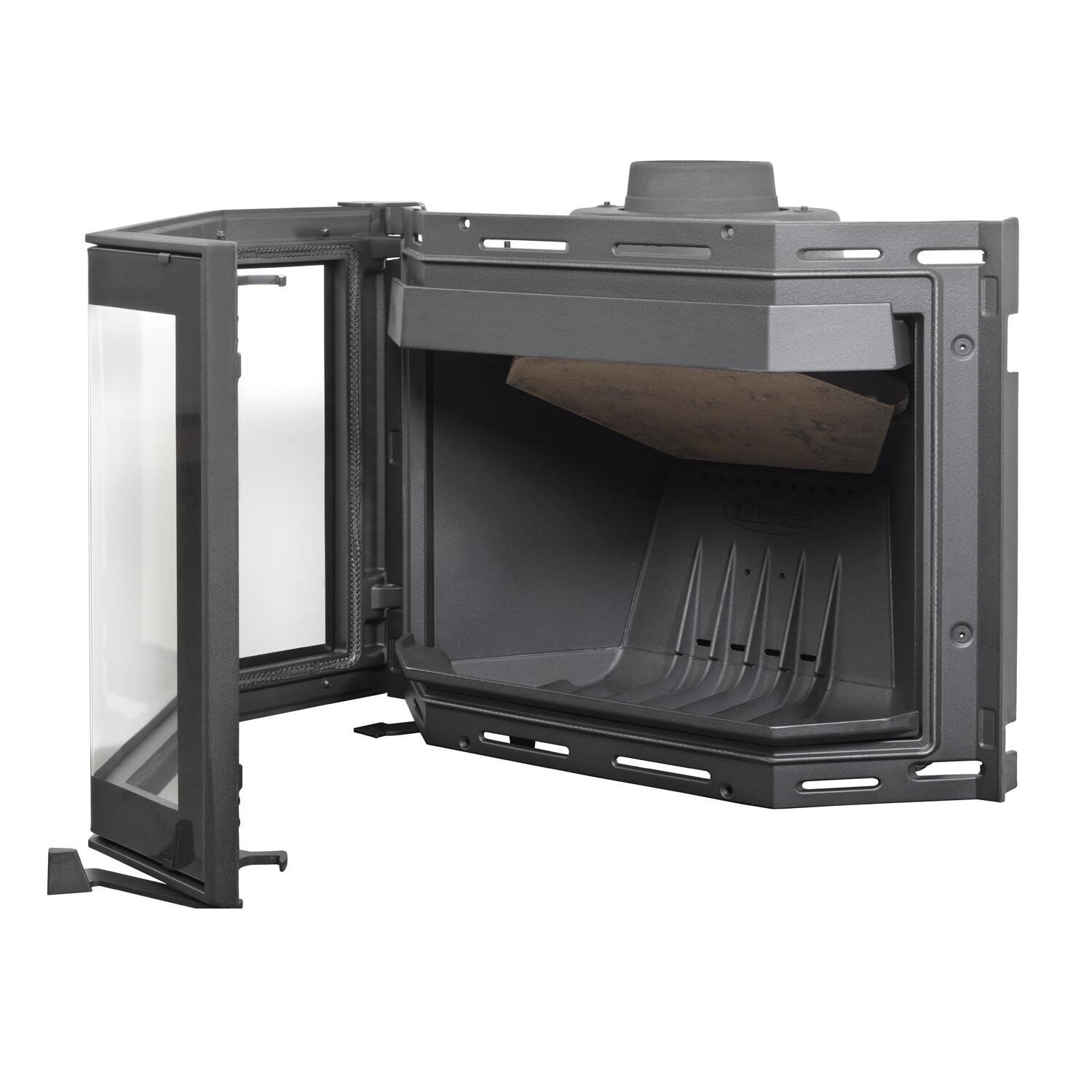 Kamineinsatz Guss Dovre Phönix 2 für T2000S - 9 kW - Schwarz lackiert