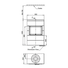 Kaminbausatz Jotul FS 175 mit Jotul I 520 F - 7 kW