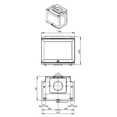 Kamineinsatz Guss Jotul I 520 FRL - 7 kW - schwarz...