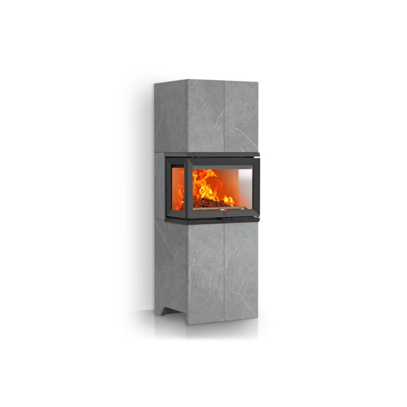 Kaminbausatz Jotul FS 173 mit Jotul I 520 FRL, 3 Scheiben - 7 kW