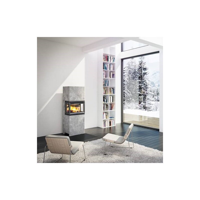 Kaminbausatz Jotul FS 173 mit Jotul I 520 FRL, 3 Scheiben - 7 kW