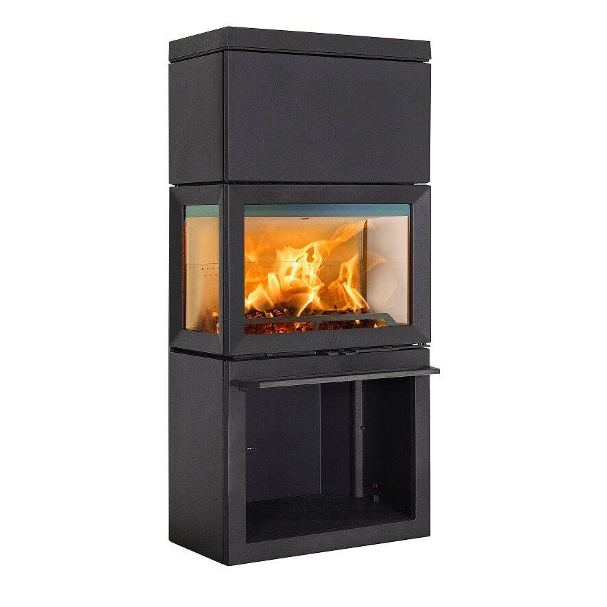 Kaminofen Gussofen Jotul F 520 High Top (3 Scheiben) - 7 kW - Schwarz