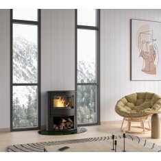 Kaminofen Gussofen Dovre BOW WB - 9 kW - Schwarz