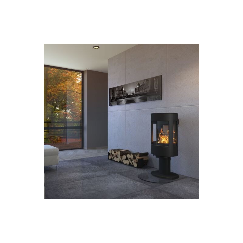 Kaminofen Gussofen Dovre Astro 4 - 8 kW - Schwarz lackiert