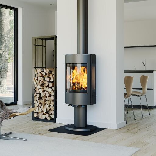Kaminofen Gussofen Dovre Astro 4 - 8 kW - Schwarz lackiert