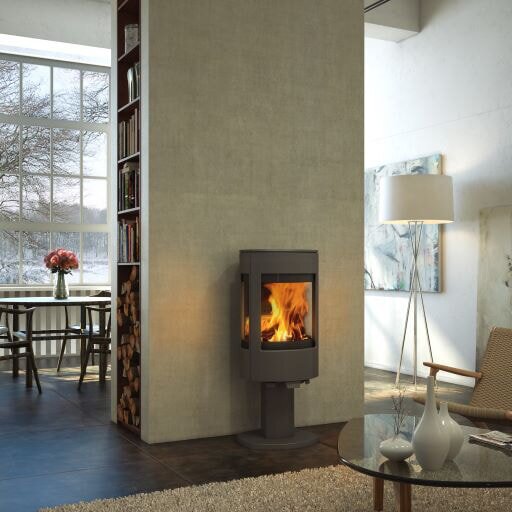 Kaminofen Gussofen Dovre Astro 4 - 8 kW - Schwarz lackiert