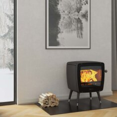 Kaminofen Gussofen Dovre Vintage35 - 7 kW - Schwarz - Bauart 1