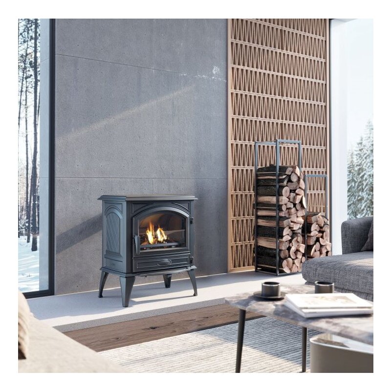 Kaminofen Gussofen Dovre 640WD - 10 kW - Schwarz