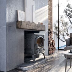 Kaminofen Gussofen Dovre 640WD - 10 kW - Schwarz