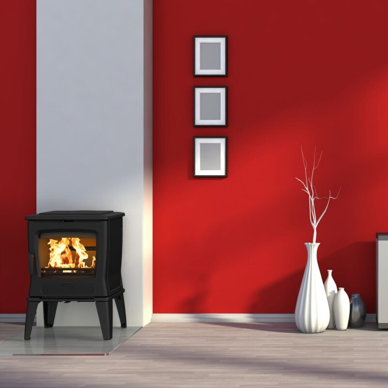 Kaminofen Gussofen Dovre Tai35WT - 6,5 kW - Schwarz - Bauart 1