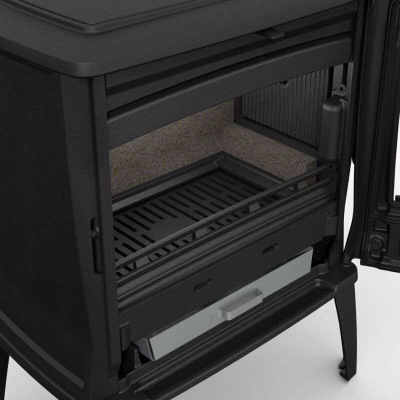 Kaminofen Gussofen Dovre Tai45WD - 10 kW - Schwarz - Bauart 1