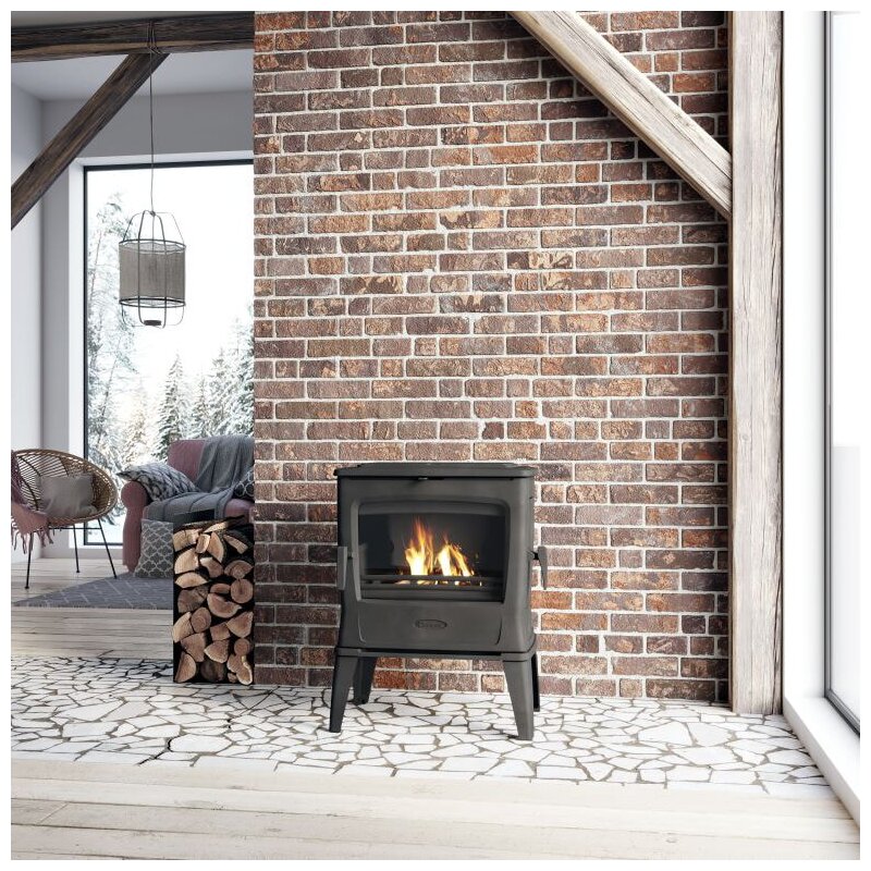 Kaminofen Gussofen Dovre Tai45WD - 9 kW - Schwarz - Bauart 1