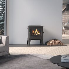 Kaminofen Gussofen Dovre Tai45WD - 9 kW - Schwarz - Bauart 1