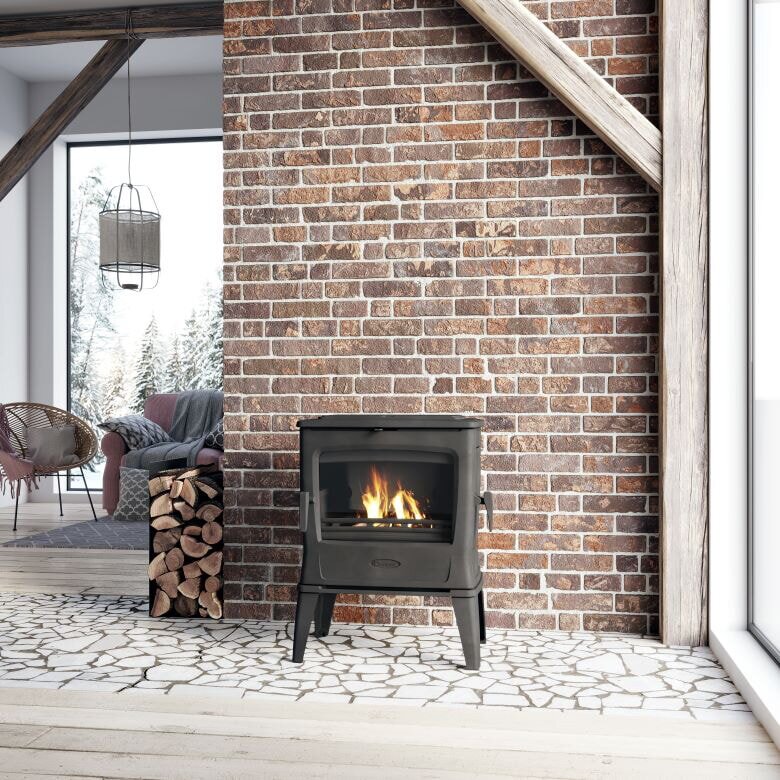 Kaminofen Gussofen Dovre Tai45WD - 10 kW - Schwarz - Bauart 1