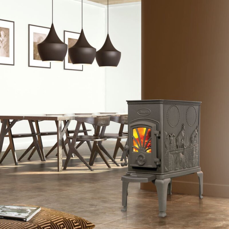 Kaminofen Gussofen Dovre 40 CBS - 6 kW - Schwarz