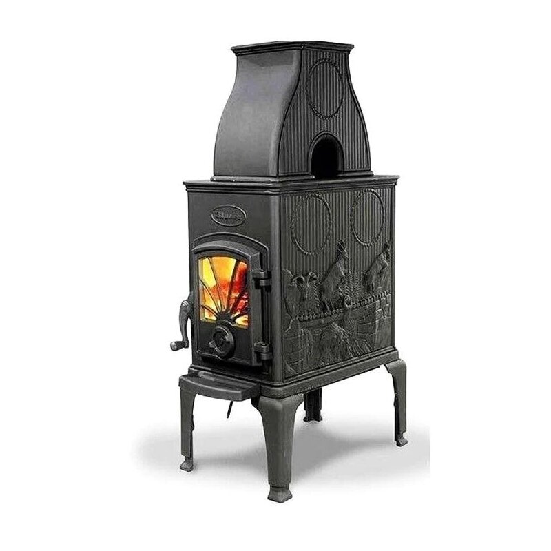 Kaminofen Gussofen Dovre 40 CBS - 6 kW - Schwarz