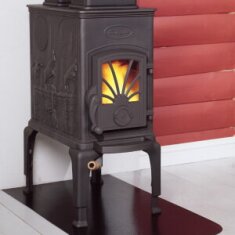 Kaminofen Gussofen Dovre 40 CBS - 6 kW - Schwarz
