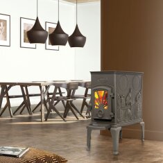 Kaminofen Gussofen Dovre 40 CBS - 6 kW - Schwarz