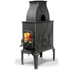 Kaminofen Gussofen Dovre 40 CBS - 6 kW - Schwarz