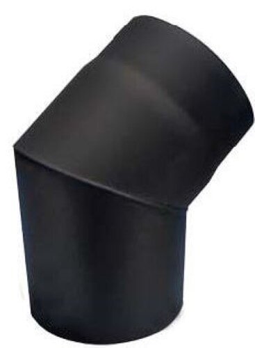 Rauchrohrbogen 45° Ø120 x 2 mm, Farbe schwarz