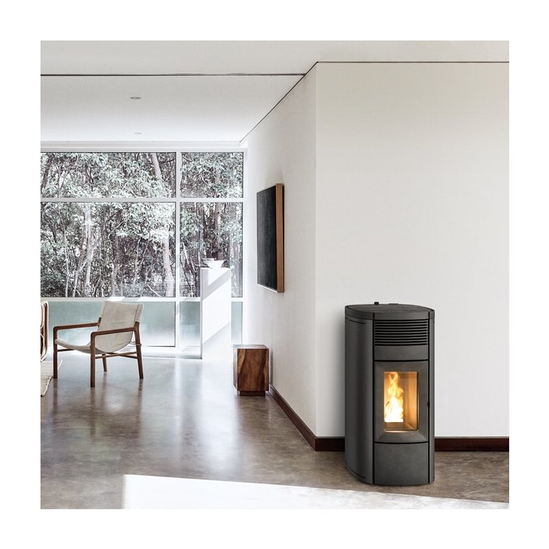 Pelletofen MCZ MUSA Comfort Air 14 UP M3 (Anschluss oben) kanalisierbar - Maestro+ - 14 kW