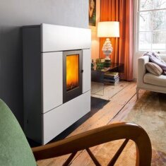 Pelletofen MCZ RAY Comfort Air 8 R M2 (Anschluss hinten) kanalisierbar - Maestro+ - 7,8 KW