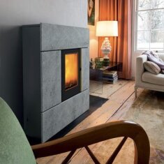 Pelletofen MCZ RAY Comfort Air 8 R M2 (Anschluss hinten) kanalisierbar - Maestro+ - 7,8 KW