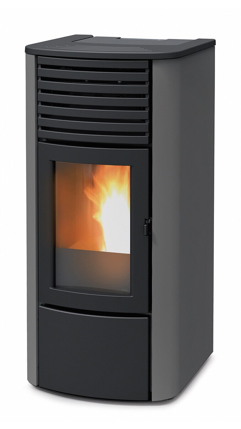 Pelletofen wassergeführt MCZ CLIO Hydro 16 R S2 (Anschluss hinten) - mit Hocheffizienzpumpe - 16 kW