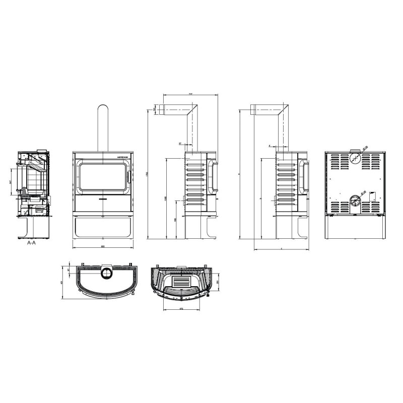 Kaminofen Austroflamm Cody 2.0 - 8 kW