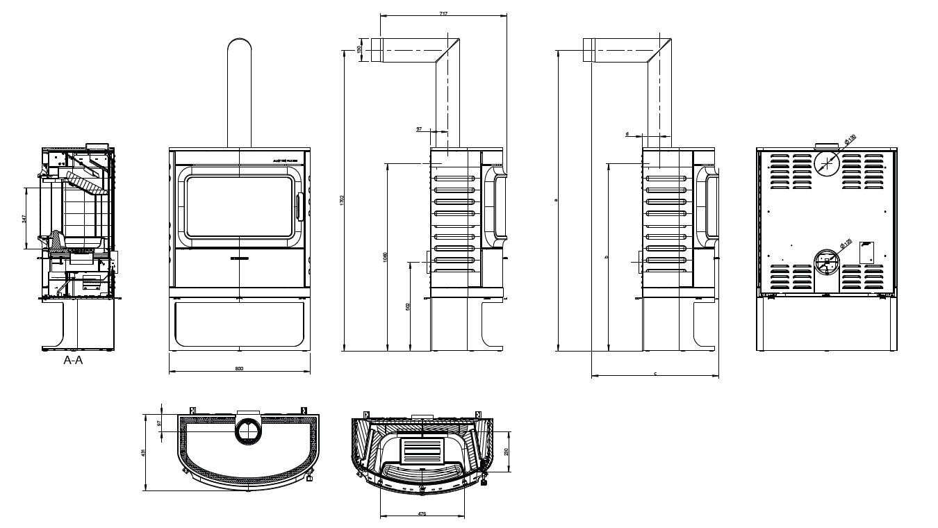 Kaminofen Austroflamm Cody 2.0 - 8 kW
