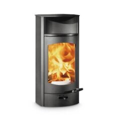 Kaminofen Austroflamm Flok 2.0 - Stahl - Warmhaltefach...