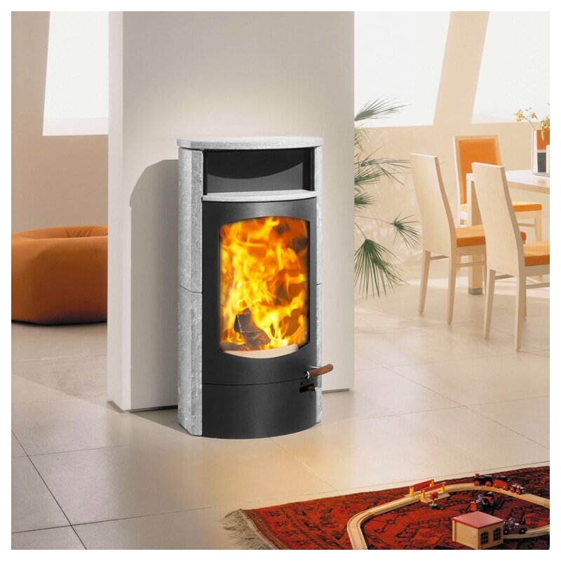 Kaminofen Austroflamm Koko 2.0 - Warmhaltefach Speckstein - 6 kW
