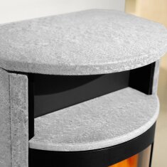 Kaminofen Austroflamm Koko 2.0 - Warmhaltefach Speckstein...