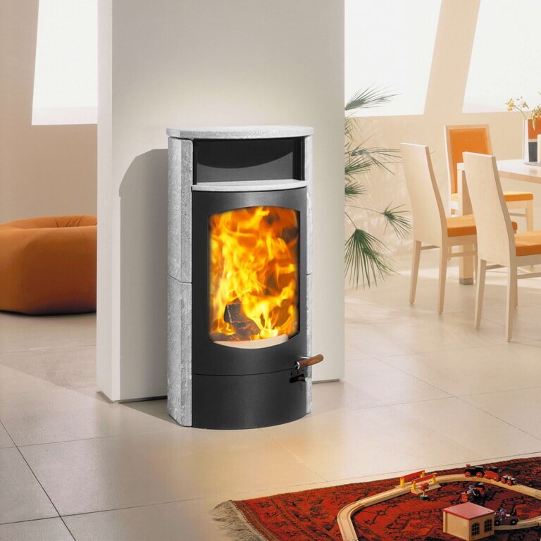 Kaminofen Austroflamm Koko 2.0 - Warmhaltefach Speckstein - 6 kW