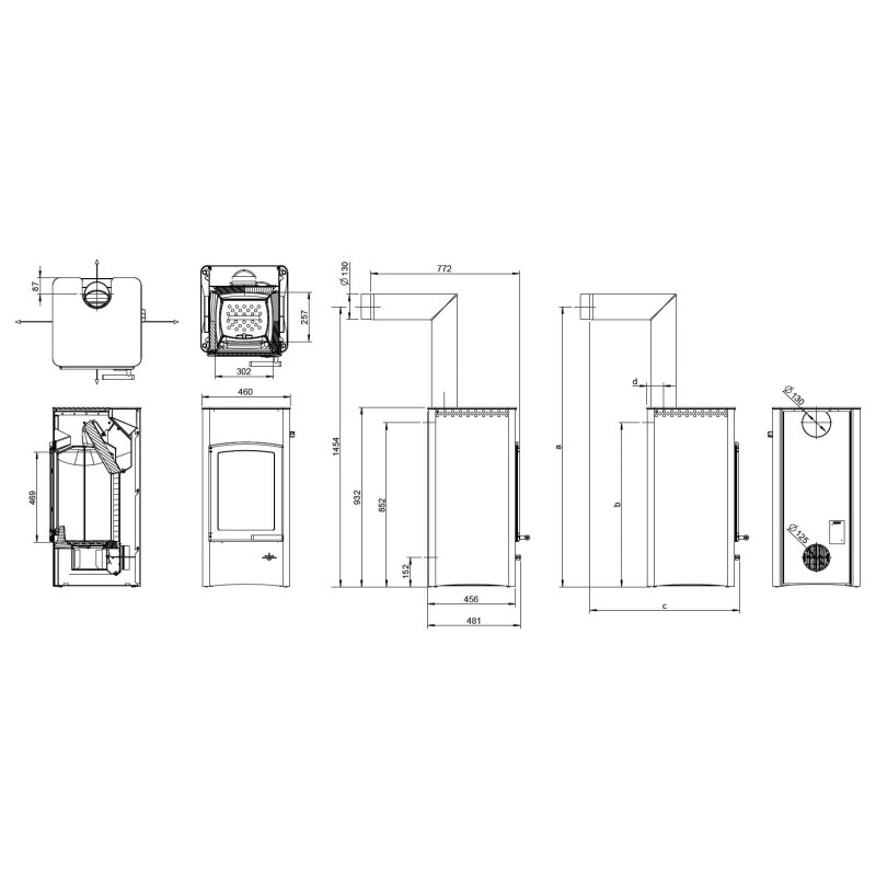 Kaminofen Austroflamm Lucy Cook - 6 kW