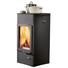 Kaminofen Austroflamm Lucy Cook - Anschluss hinten - 6 kW