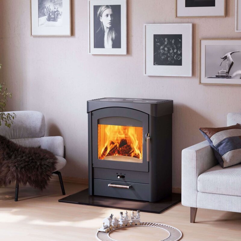 Kaminofen Austroflamm Pallas mit Kochplatten - 9 kW