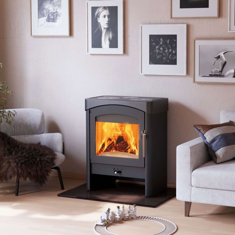 Kaminofen Austroflamm Pallas mit Kochplatten - 9 kW