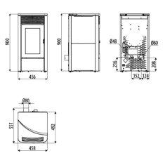 Pelletofen MCZ TECLA Air 6 M1 - 6,3 kW