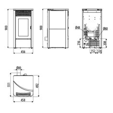 Pelletofen MCZ ALYSSA Air 6 M1 -  6,3 kW