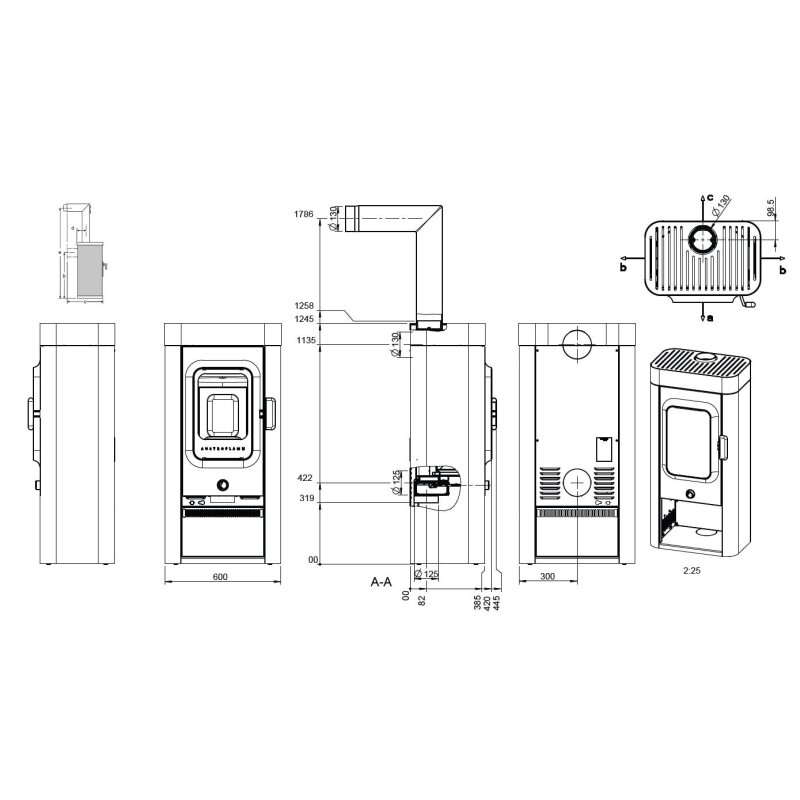 Kaminofen Austroflamm Sina - 6 kW
