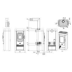 Kaminofen Austroflamm Sina - 6 kW
