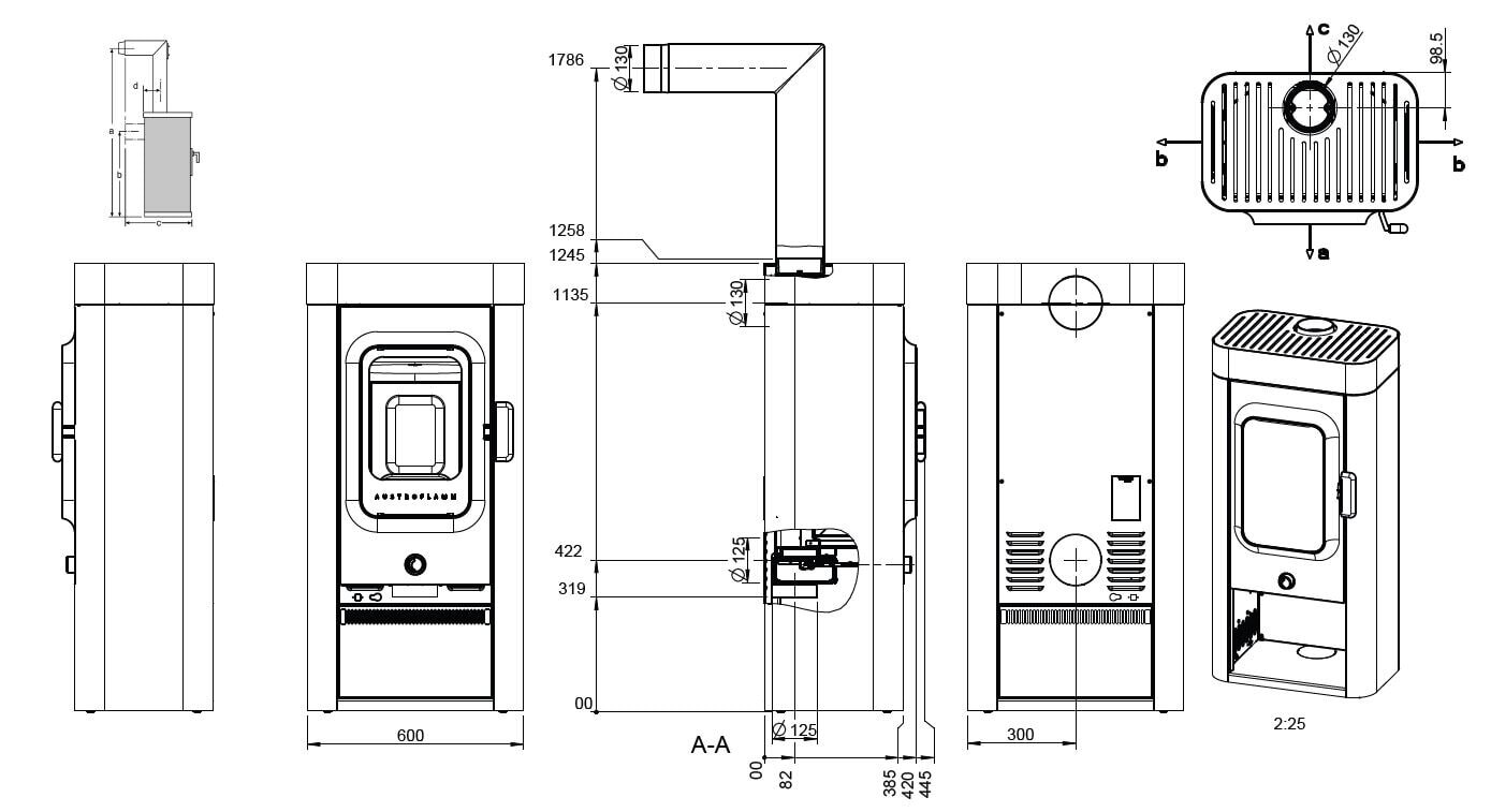 Kaminofen Austroflamm Sina - 6 kW