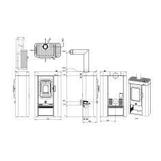 Kaminofen Austroflamm Sina Xtra - 6 kW