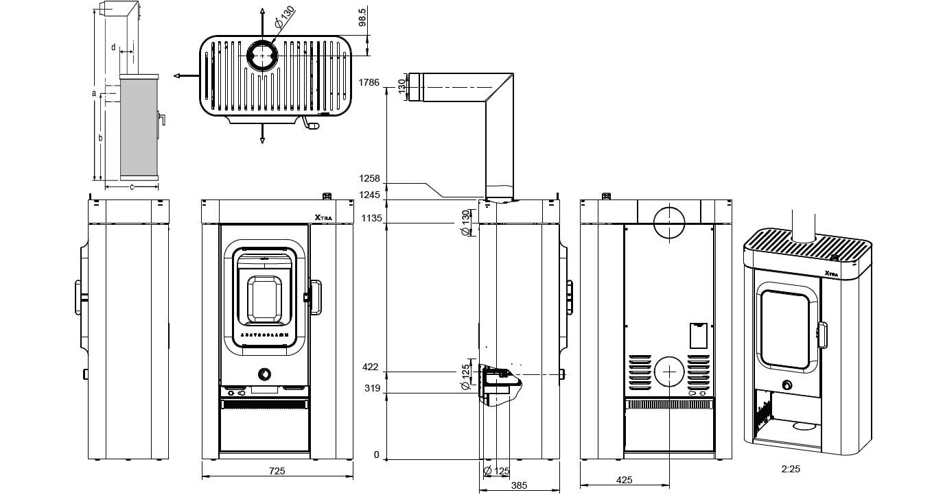 Kaminofen Austroflamm Sina Xtra - 6 kW