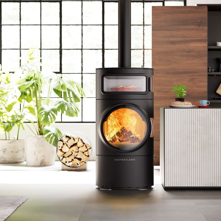 Kaminofen Austroflamm Clou Xtra Back (Wärmespeicherung) - 8 kW