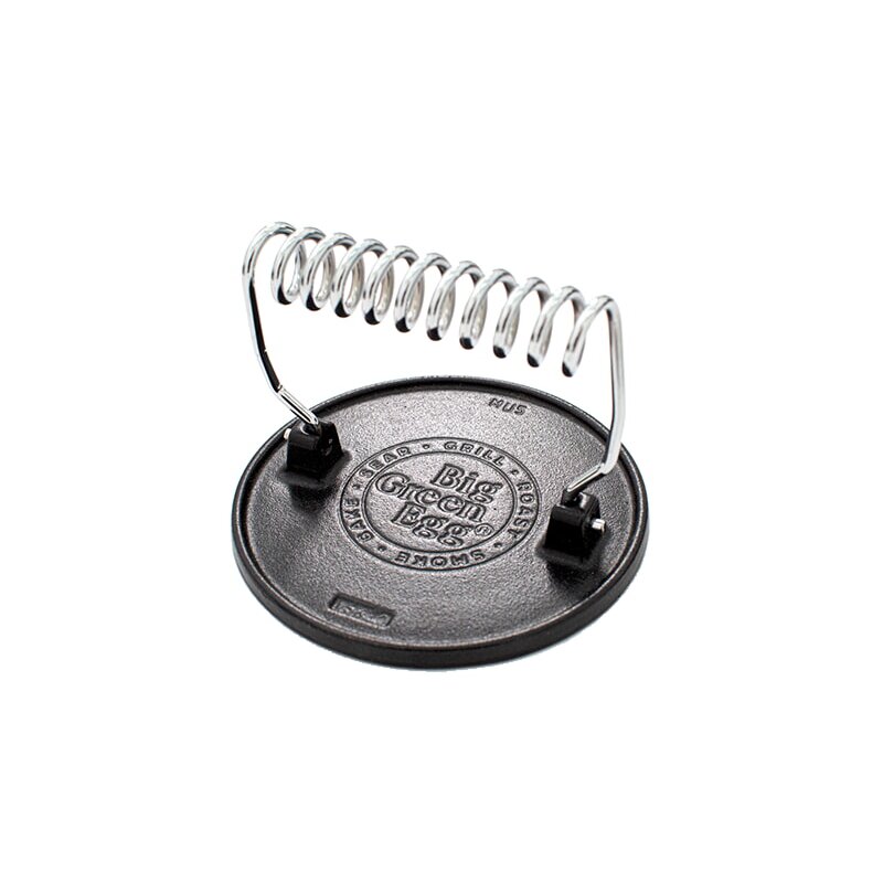 Big Green Egg - gusseiserne Grillpresse/ Hamburgerpresse